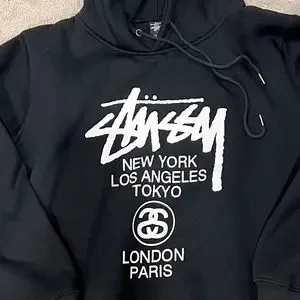 Stussy | Sweaters | Stussy World Tour Black Hoodie Authentic